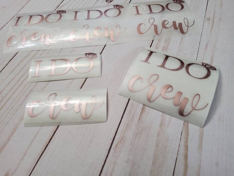 I Do Crew Iron-on Decals - Bridal Iron-on Decals - Face Mask Decals ...