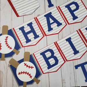 Baseball Birthday Banner Custom Birthday Banner - Etsy