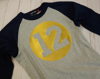 Kids Sports Tshirt - Youth Raglan Tshirt - Sports Tshirt Toddler - Raglan Sports Shirt - Custom Personalized Tshirt