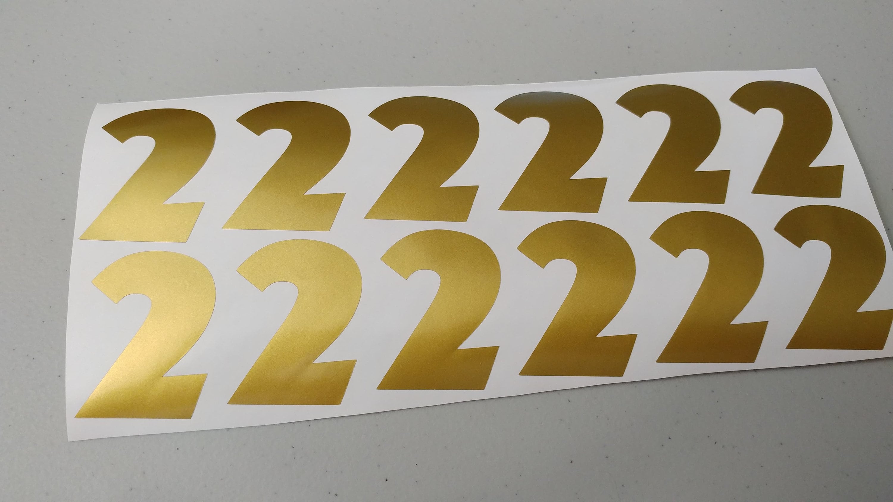 Sticker Number 22 Number Stickers - Number Vinyl Decals - Number Stickers for Birthday ...
