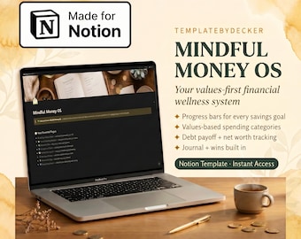 Notion Budget Tracker | Values-Based Finance OS (Digital Download)