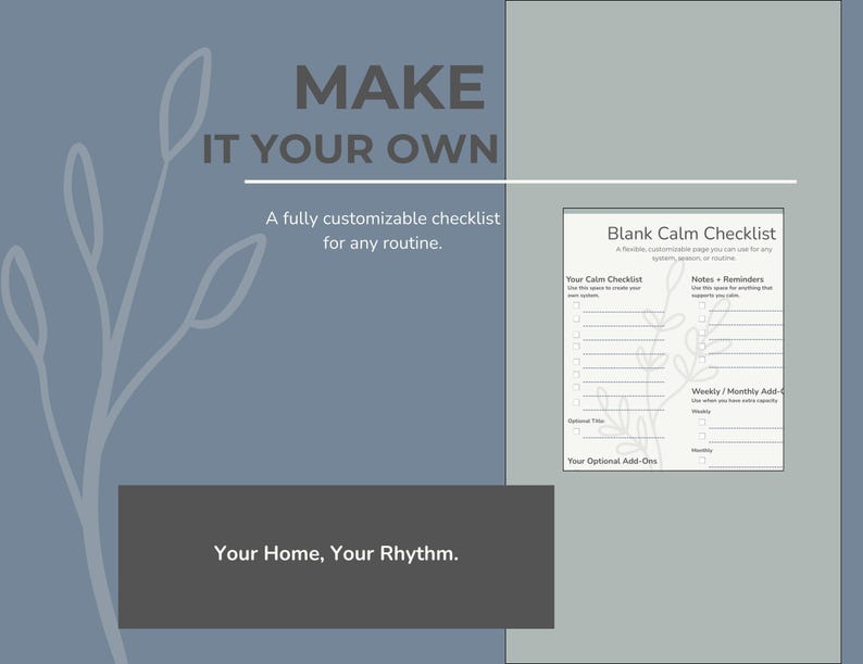 Printable Home Management Checklist Pack: Daily and Weekly Routines ...