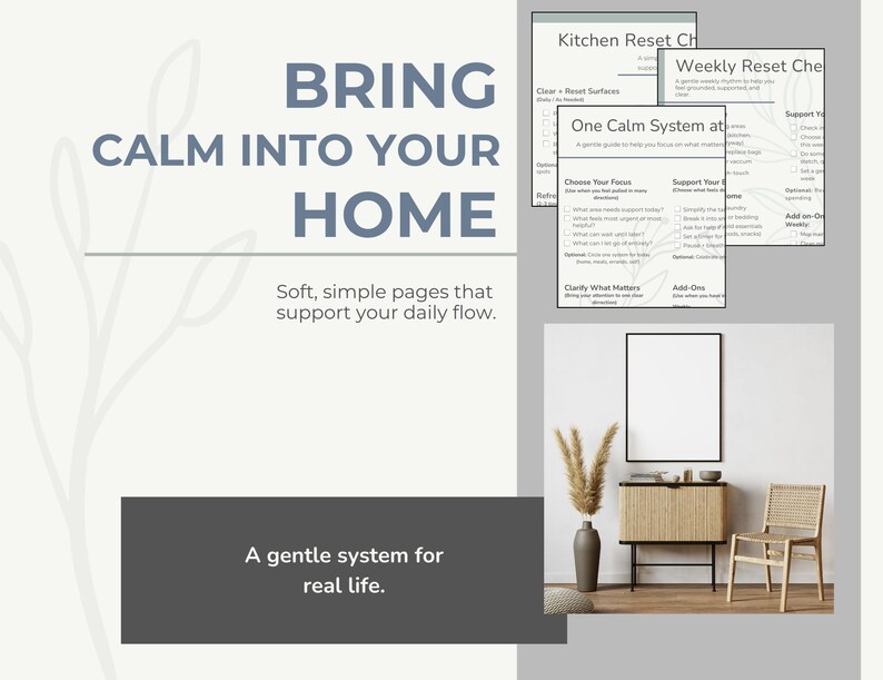 Printable Home Management Checklist Pack: Daily and Weekly Routines ...