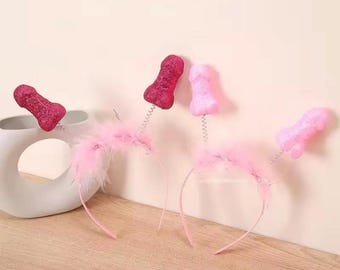 Bachelorette Party Favors Headband ,Hair Accessory, Bridal Shower Fun, Bride Headwear, Party Favor