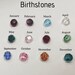 Custom Birthstone Toe Ring Sterling Silver Swarovski Crystal Custom ...