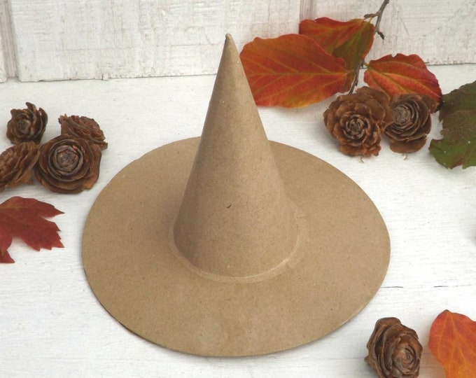 Paper Mache Witch Hat Small Etsy
