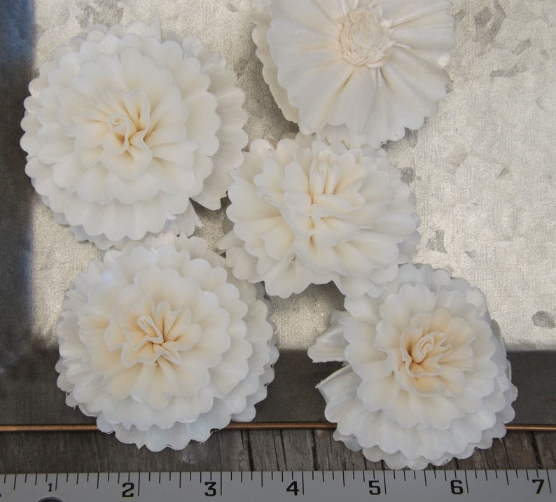 Sola Flower Carnations Set of 5 Quality Flowers DIY Bride Bouquet Wedding Flowers image 1