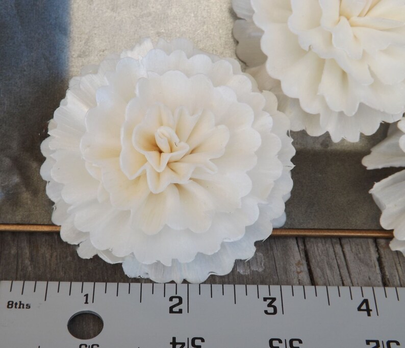 Sola Flower Carnations Set of 5 Quality Flowers DIY Bride Bouquet Wedding Flowers image 4