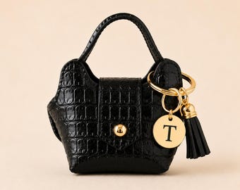 Minibolso / Piel vegana / Forma de media luna