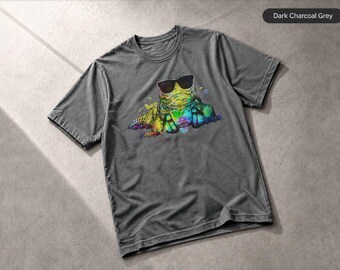 Camiseta con diseño de auriculares y estampado retro pop art de Uromastyx (reptil) y herpetología.