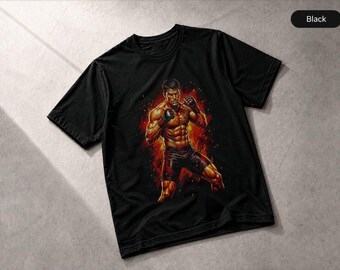 MMA Fighter Boxing Champ Tee Knockout Power Print Cage Fight Apparel, Shirt