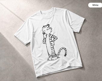 Calvin And Hobbes Hobbes T-Shirt, Classic Comic Print, Nostalgic Gift Apparel Tee