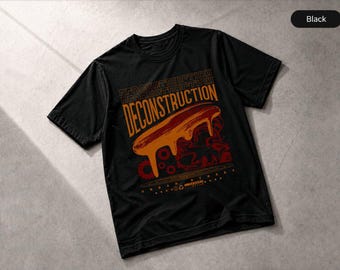 Camiseta deconstruida estilo retro urbano, ropa de regalo