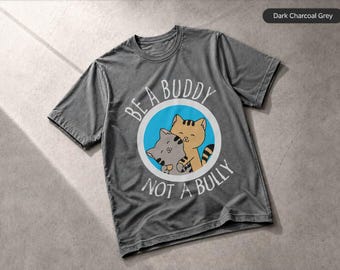 Sé un amigo, no un acosador. Elige la amabilidad. Camiseta antibullying, ropa de regalo.