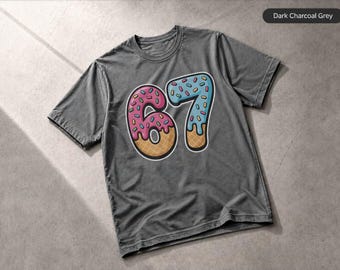 Six Seven Shirt Ice Cream Funny Tee Popular Trending Meme 67 Kids T-Shirt, Apparel