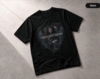 Camiseta de la serie de televisión The Vampire Diaries, camiseta de The Vampire Diaries, camiseta de regalo