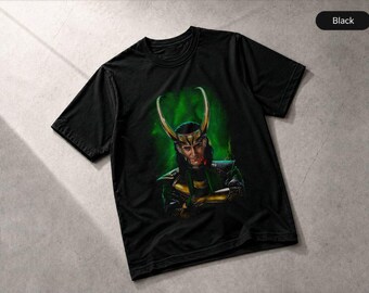 Camiseta con casco de Loki, estampado de mitología nórdica, camiseta de guerrero vikingo, camiseta de regalo.