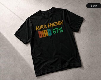 Aura Energy Six Seven Shirt 6 7 Popular Trending Meme Funny Kids T-Shirt, Tee