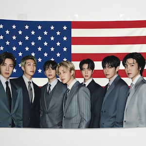 Bts Usa Flags - Etsy