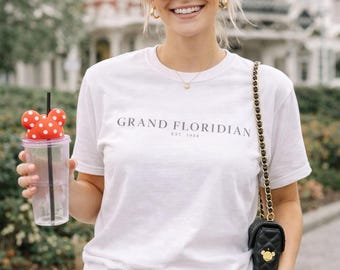 Grand Floridian Shirt, Disney Resort Tee, Minimal Disney Shirt, Luxury Disney Outfit, Neutral Aesthetic Tee, Resort Wear Shirt