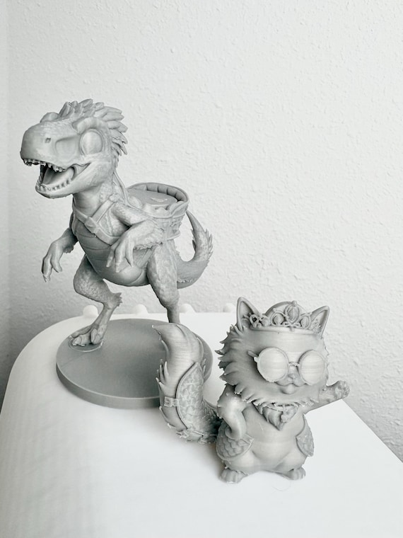 Donut and Mongo Magnetic Paintable Figures For Craft or Display | Dungeon Crawler Carl