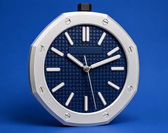Orologio da parete di design con logo / Decorazione per la casa di alta qualità / Regalo ideale per ufficio e "man cave"
