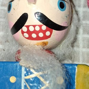 Vintage Jumping Jack ("Hampelmann") traditional mechanical pull-string toy.