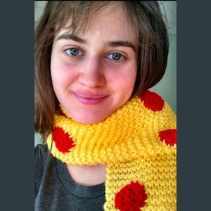 Ready to Ship Pizza Scarf Gifts for Teens Food Fashion Cosplay Halloween Unisex Gifts for Foodies