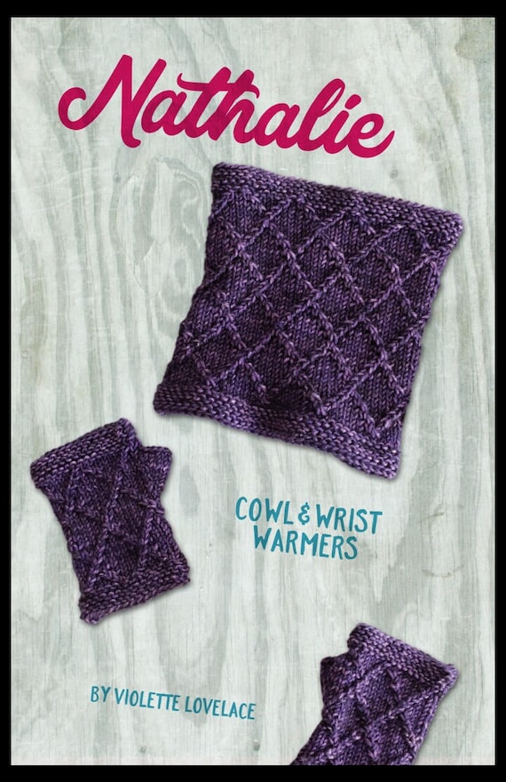 PATTERN Nathalie Cowl and Glove Set PDF File Download Knitting Instructions