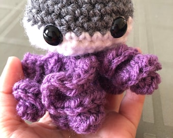 Made to Order - Ace-topus - Asexual Desk Buddy - LGBTQIA+ Toy - Ace Octopus - Demi Gray Ace