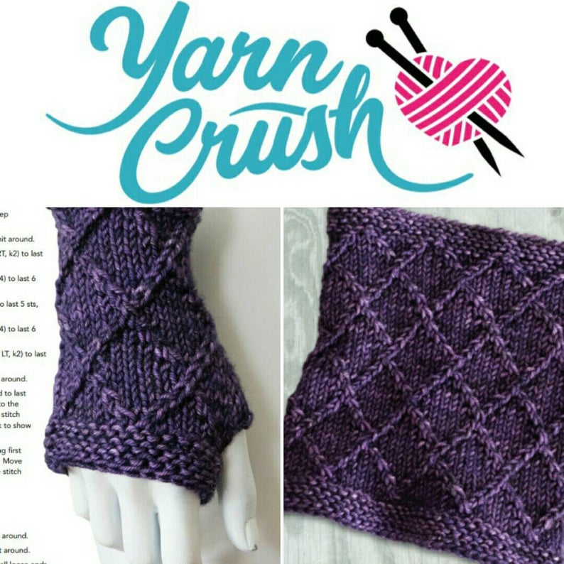PATTERN Nathalie Cowl and Glove Set PDF File Download Knitting Instructions