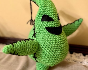 Made to Order Oogie Boogie - 2 Colors - 10 inch Plush Toy - Halloween Villain Nightmare Town