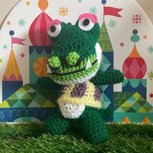 Made to Order - Dragon Alligator Crocodile Villager Amigurumi - ACNH - 8 inch tall Plush Toy