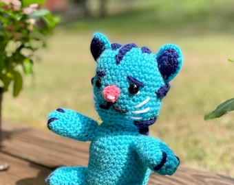 Made to Order - Daniel's Blue Tigey - Tiger Amigurumi - Gifts for Kids Christmas holiday gift - Newborn baby toddler keepsake