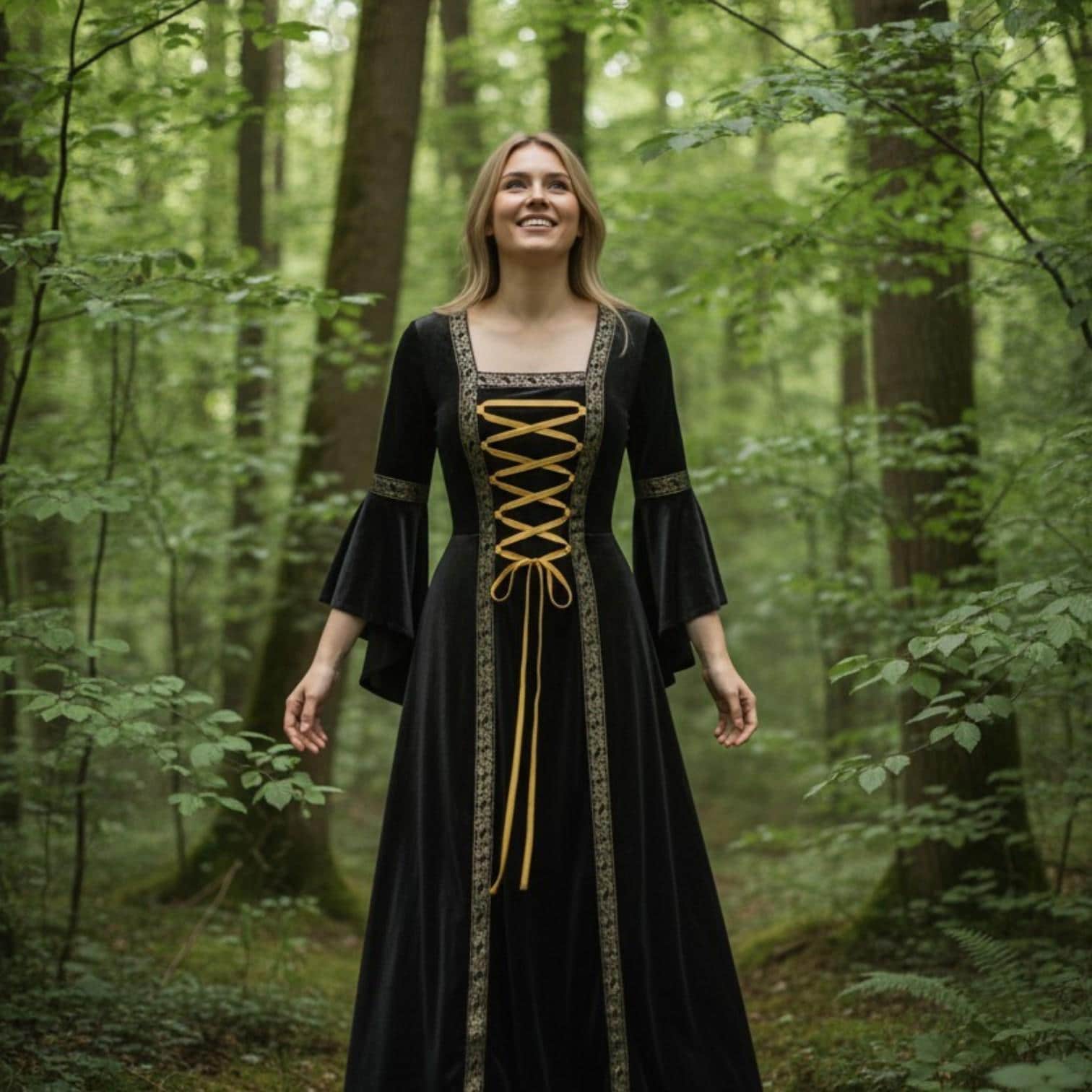 Modern Elf Robe Medieval Elven Dress Fantasy Costume, Elf Costume for Fantasy Larp ...