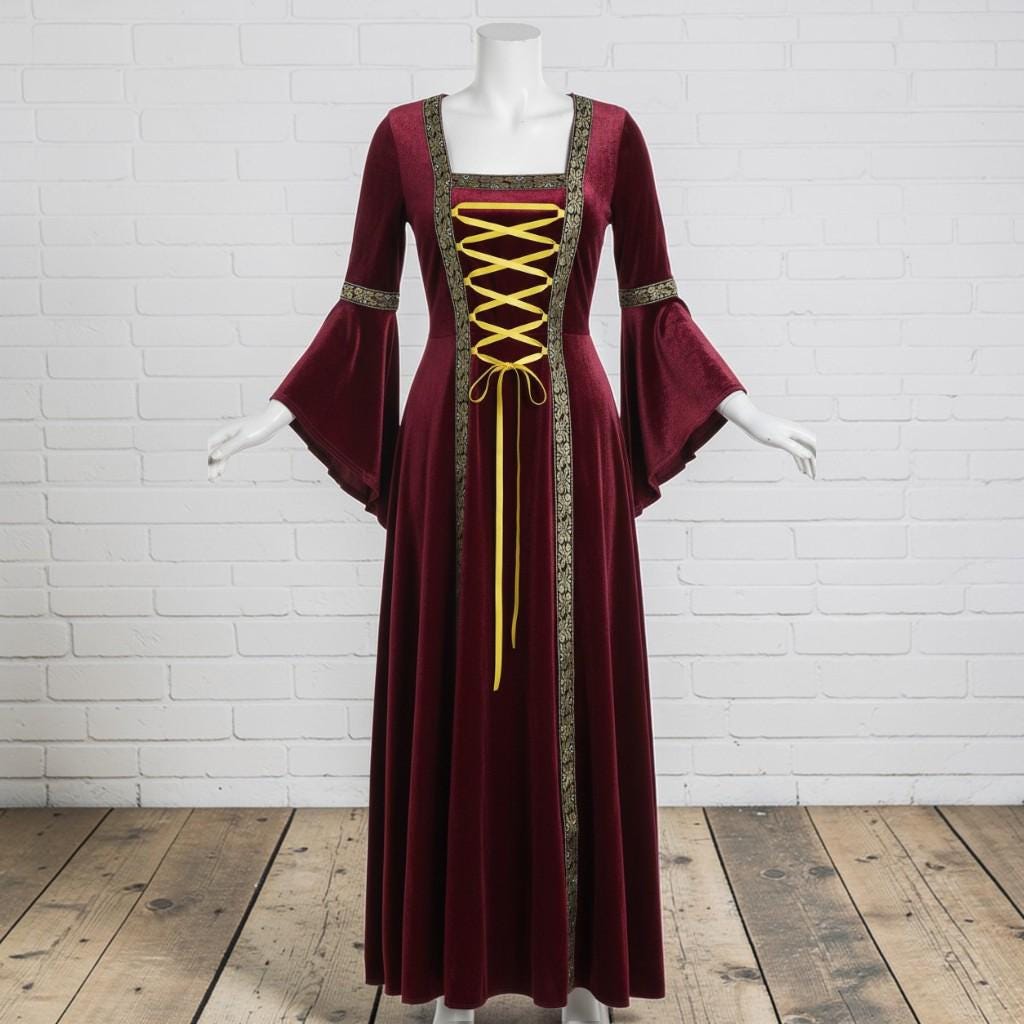 Medieval Elven Dress Fantasy Costume, Elf Costume for Fantasy Larp ...