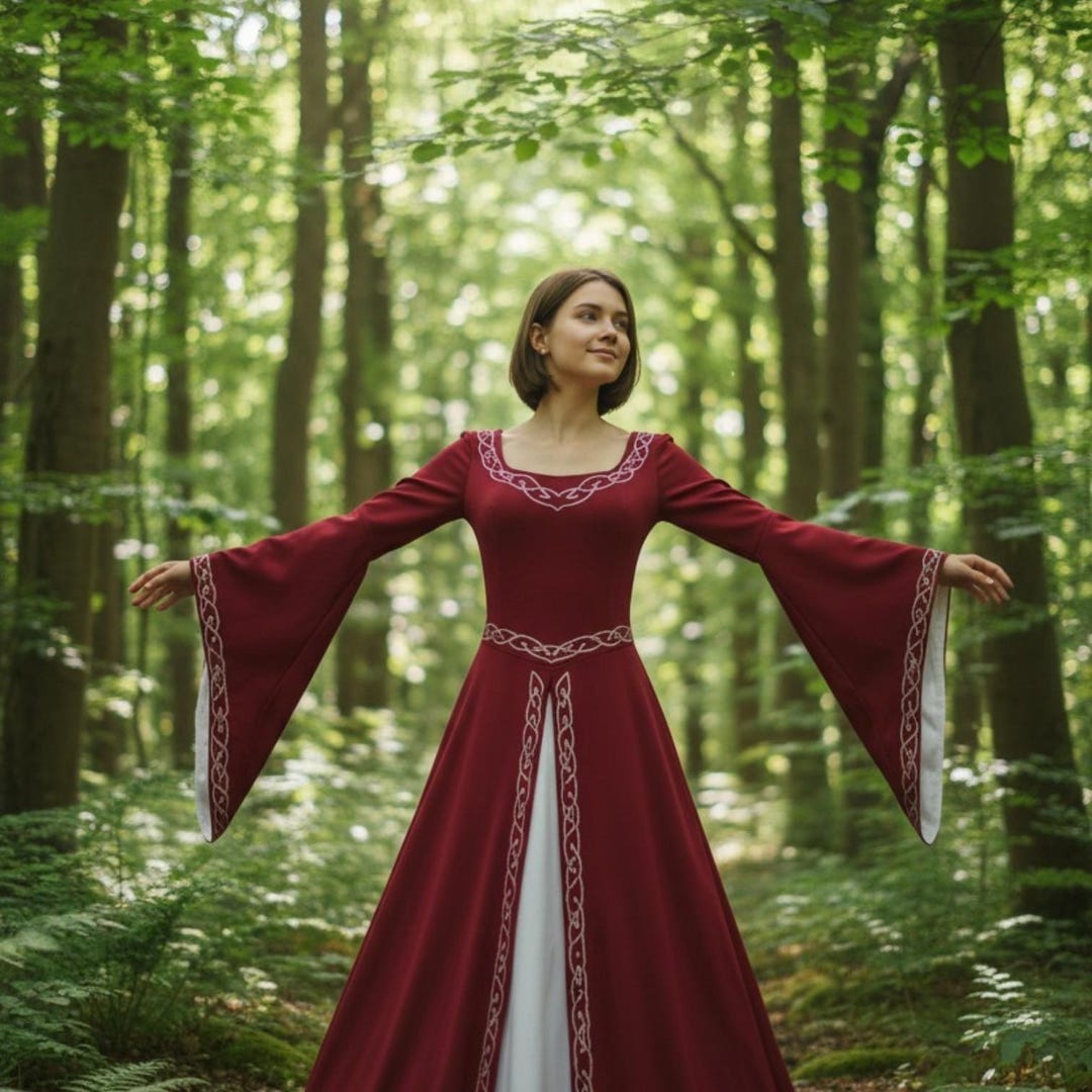 Medieval Elven Dress Fantasy Costume, Elf Costume for Fantasy Larp ...