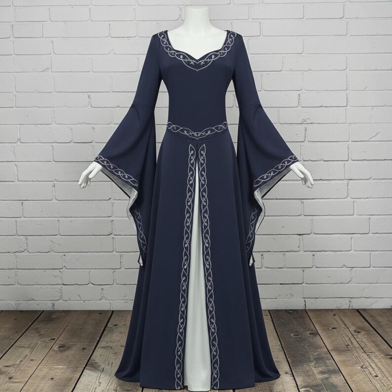 Modern Elf Robe Medieval Elven Dress Fantasy Costume, Elf Costume for Fantasy Larp ...