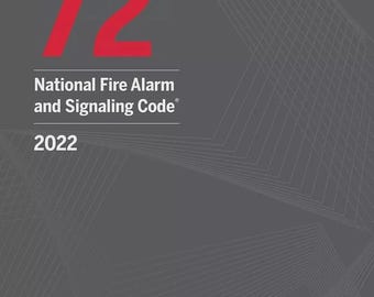 NFPA 72, 2022 National Fire Alarm PAPERBACK BOOK with tabs