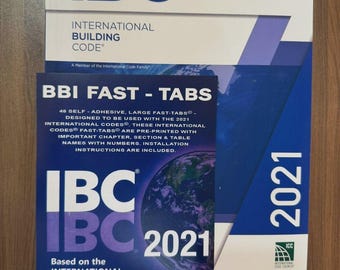 IBC 2021 International Building Codes with Fast tabs