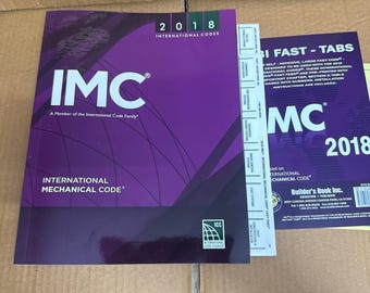 IMC 2018 International Mechanical codes with fast tabs