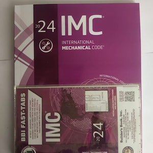 IMC 2024 International Mechanical codes with Fast Tabs