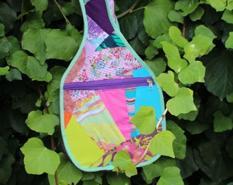 Torba na koncert ukulele - poddane recyklingowi skrawki materiału - torba na ukulele