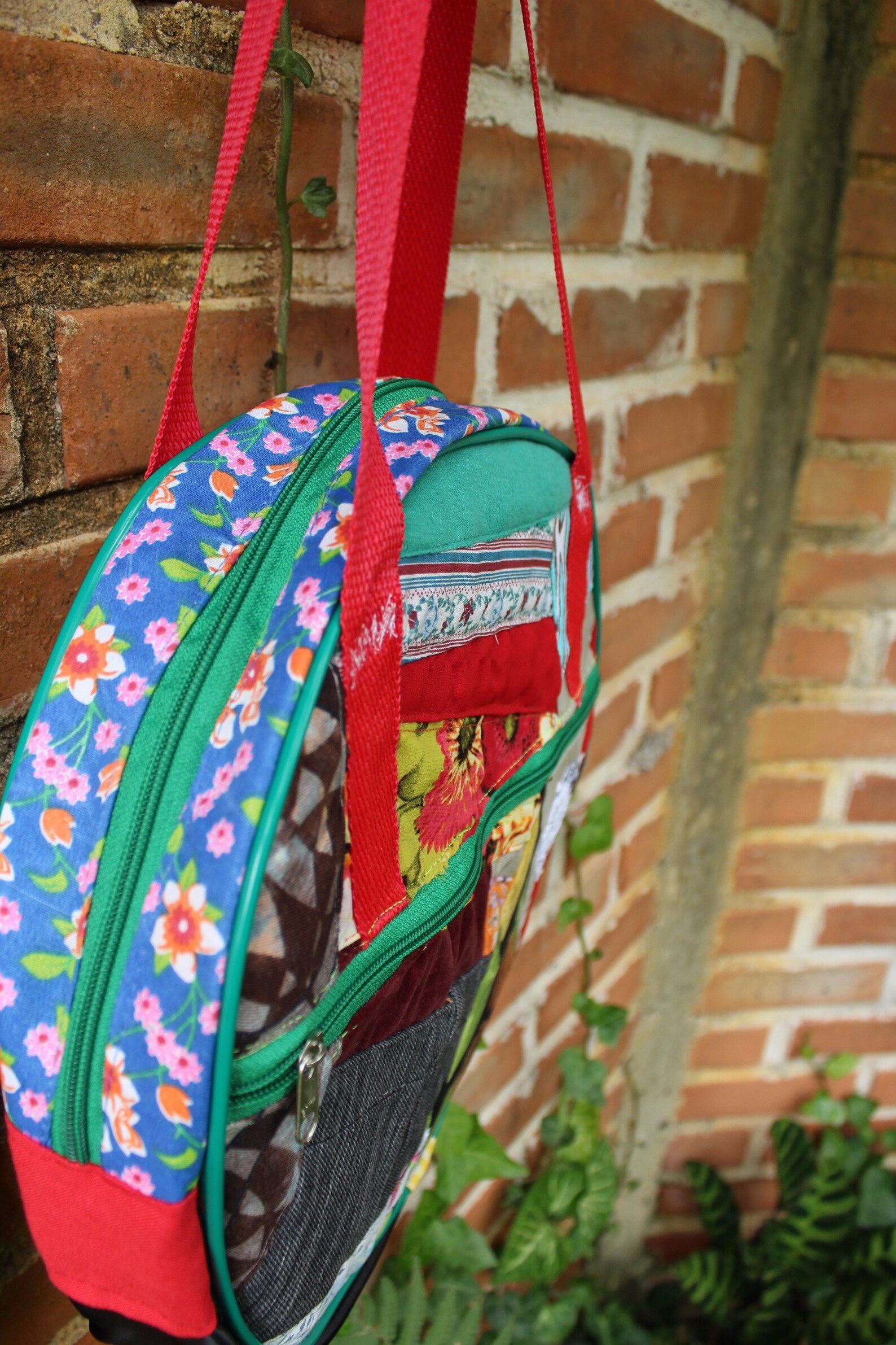 Gig Bag for Tambourine Size 12 Tambourine Cover Case Upcycle Fabric