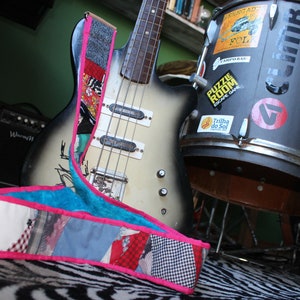 Guitar Straps - Recycling Scraps- Artcrafted Straps - Textile Recycling