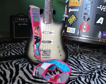 Guitar Straps - Recycling Scraps- Artcrafted Straps - Textile Recycling