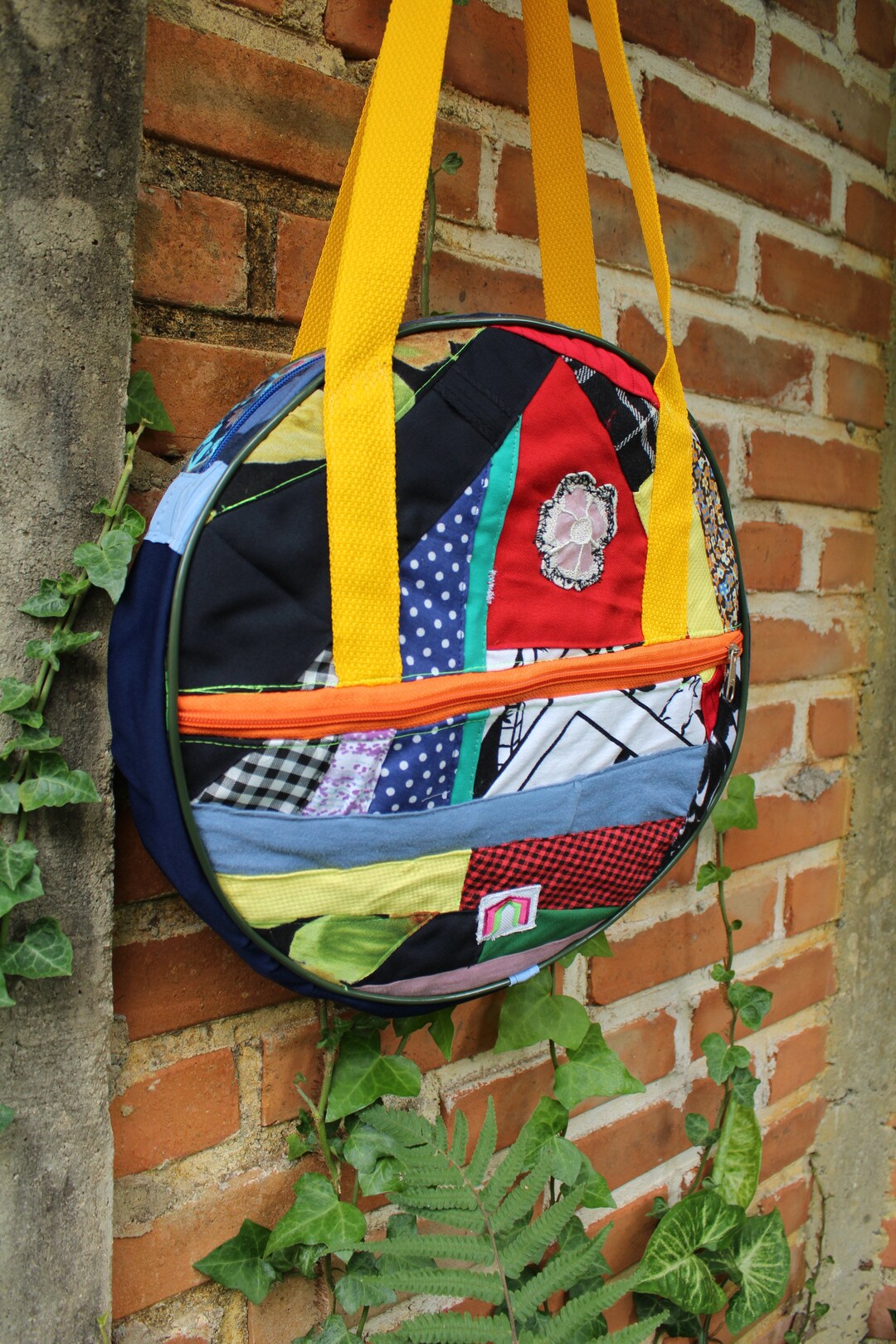 Tambourine Bag Recycling Scraps Handcrafted in Bags Etsy UK