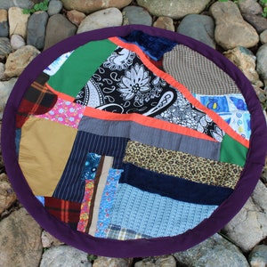 Patchwork Rug - Textile Recycling - Home Hippie Decor - Boho Style
