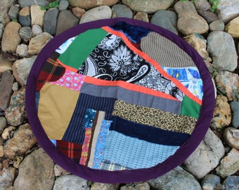 Patchwork Rug - Textile Recycling - Home Hippie Decor - Boho Style