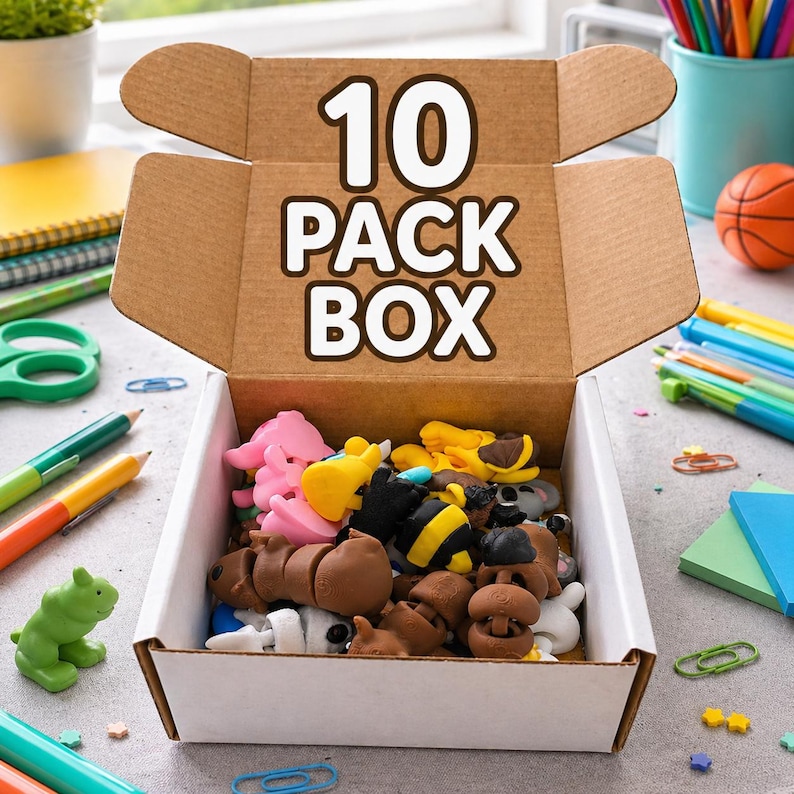 3D Printed Articulated Animal Mystery Box | Cute Fidget Animals Blind ...